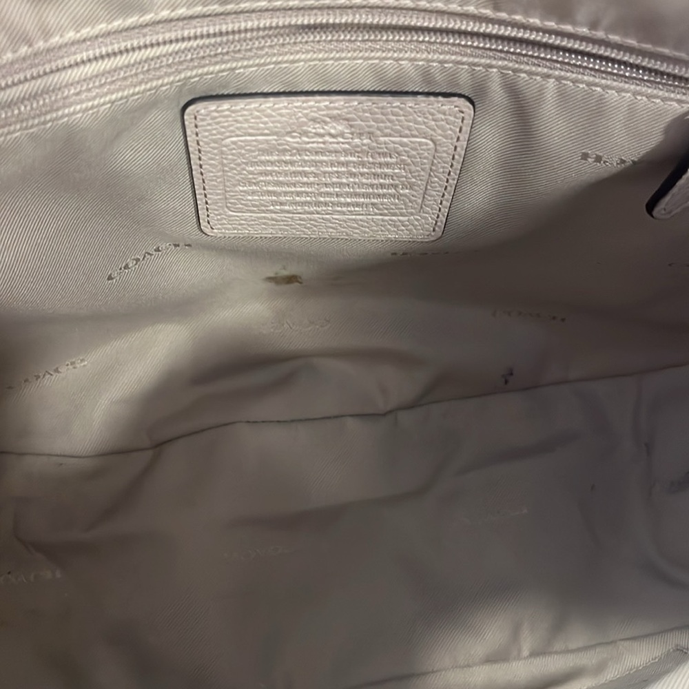 Coach 2 Way Shoulder Bag Beige - Picture 9 of 9